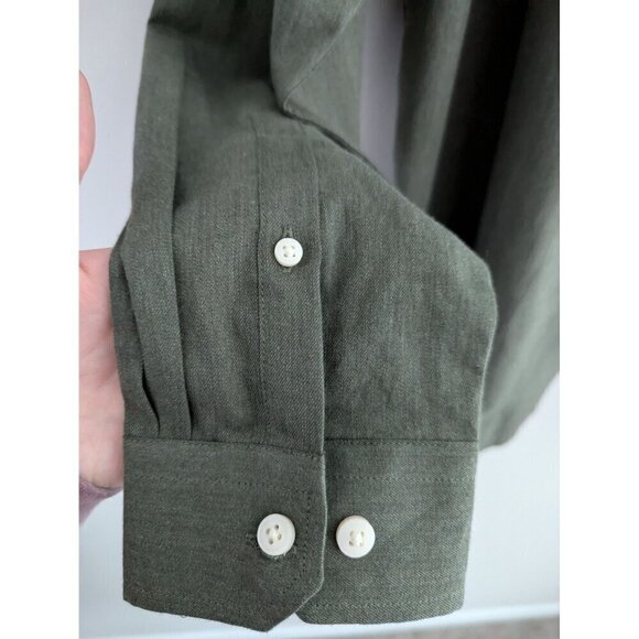 Stitch Note Classic Long Sleeve Egyptian Cotton Button Down Shirt Size XL - Picture 4 of 8